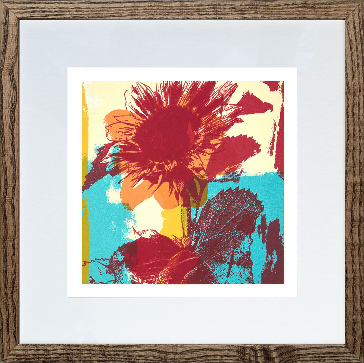 Sunflower (orange), 2024 - Framed